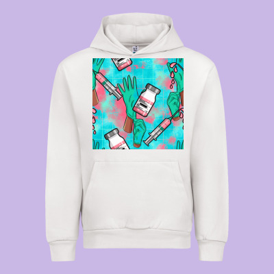 Nurse Gloves Seamless Pattern Urban Hoodie Designed By Bundleandbundleshop