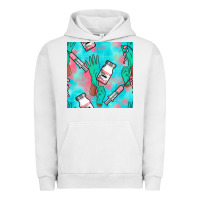 Pigment Lunar Rock Nurse Gloves Seamless Pattern Urban Hoodie - BundleAndBundleShop