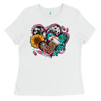 White nurse hearts Ladies Tee - Jasminsmagicworld