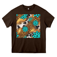 Chocolate Brown western turquoise gemstone seamless pattern Heavy Core Tee - BundleAndBundleShop
