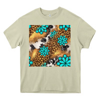 Mossy western turquoise gemstone seamless pattern Heavy Core Tee - BundleAndBundleShop