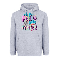 Heather Grey Oh for peeps sake Easter Day Heavyweight Hoodie - CowGirlArtShop