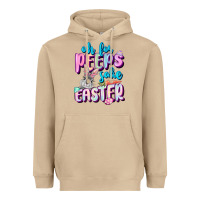 Mushroom Oh for peeps sake Easter Day Heavyweight Hoodie - CowGirlArtShop