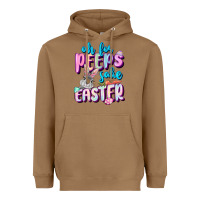 Toasted Coconut Oh for peeps sake Easter Day Heavyweight Hoodie - CowGirlArtShop