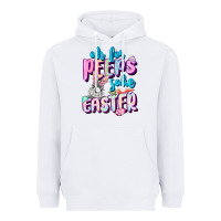 White Oh for peeps sake Easter Day Heavyweight Hoodie - CowGirlArtShop