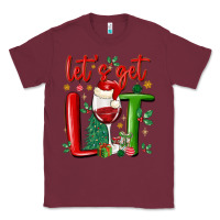 Burgundy let's get lit Classic Tee - MaliasSmallBusiness