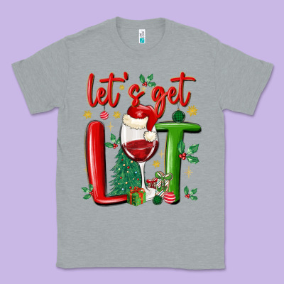 Let's Get Lit Classic Tee Designed By Maliassmallbusiness