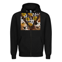 Black western sunflowers and cowhide tumbler tbs Zipper Hoodie - TumblerDesignByShophia