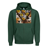 Sports Green western sunflowers and cowhide tumbler tbs Zipper Hoodie - TumblerDesignByShophia