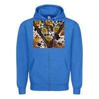 True Royal western sunflowers and cowhide tumbler tbs Zipper Hoodie - TumblerDesignByShophia