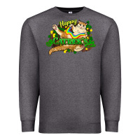 Charcoal Heather St. Patrick's Day cat Premium Sweatshirt - HowdyJamesFarm