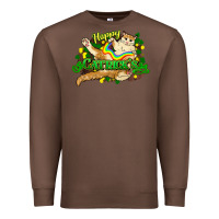 Chestnut St. Patrick's Day cat Premium Sweatshirt - HowdyJamesFarm