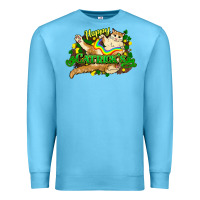 Ocean Blue St. Patrick's Day cat Premium Sweatshirt - HowdyJamesFarm