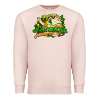 Pale Pink St. Patrick's Day cat Premium Sweatshirt - HowdyJamesFarm