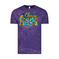 Cloud Purple cheer mom Vintage Tee - NancyCooperArtShop