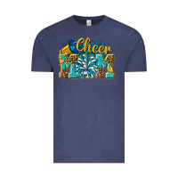 Vintage Denim cheer mom Vintage Tee - NancyCooperArtShop