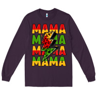 Plum mama lightning bolt juneteenth Long Sleeve Tee - LillyAllenDesigns
