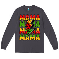 Smoke mama lightning bolt juneteenth Long Sleeve Tee - LillyAllenDesigns