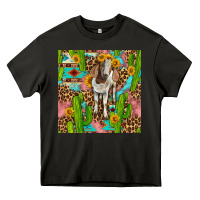 Asphalt western boer goat seamless pattern Heavy Core Tee - BundleAndBundleShop