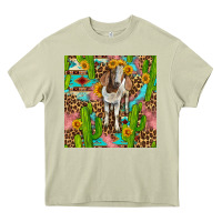 Mossy western boer goat seamless pattern Heavy Core Tee - BundleAndBundleShop