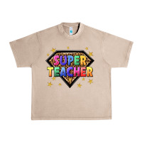 French Oak super teacher with leopard Urban Heavy Tee - NancyCooperArtShop