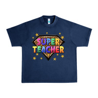Navy super teacher with leopard Urban Heavy Tee - NancyCooperArtShop