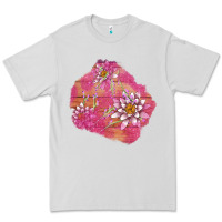 Dove Grey v.d  lavender and lotus patches Premium Tee - AdoDesignShop