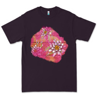 Plum v.d  lavender and lotus patches Premium Tee - AdoDesignShop