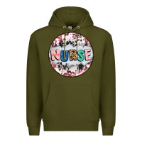 Army Green nurse coaster Premium Hoodie - CowGirlArtShop