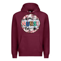 Burgundy nurse coaster Premium Hoodie - CowGirlArtShop
