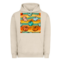 Pigment French Oak Pumpkin And Glitter Seamless Pattern Urban Hoodie - BundleAndBundleShop