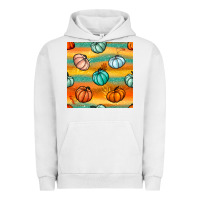 Pumpkin And Glitter Seamless Pattern Urban Hoodie | Teevron