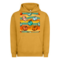 Pigment Peanut Butter Pumpkin And Glitter Seamless Pattern Urban Hoodie - BundleAndBundleShop