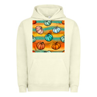 Pigment Pistachio Pumpkin And Glitter Seamless Pattern Urban Hoodie - BundleAndBundleShop