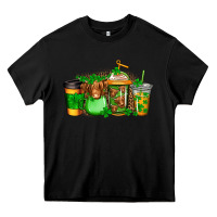 Black longhaired cow st patricks coffee Heavy Core Tee - Jasminsmagicworld
