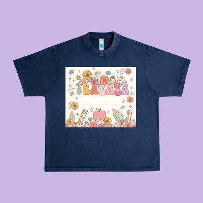 Teacher Custom Name Urban Heavy Tee Designed By Jahusdesignshop