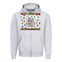 Heather Grey life is better with a dog tumbler tbs Zipper Hoodie - TumblerDesignByShophia