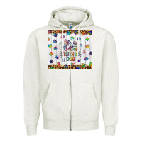 Oatmeal Heather life is better with a dog tumbler tbs Zipper Hoodie - TumblerDesignByShophia