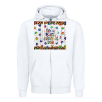 White life is better with a dog tumbler tbs Zipper Hoodie - TumblerDesignByShophia