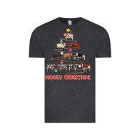 Vintage Black mooey christmas Vintage Tee - MaliasSmallBusiness