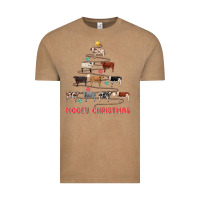 Vintage Coffee mooey christmas Vintage Tee - MaliasSmallBusiness