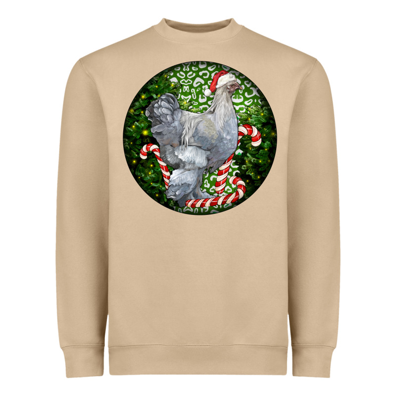 Brahma Chicken Christmas Heavyweight Sweatshirt by LillyAllenDesigns | Teevron
