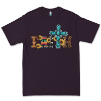 Plum western gemstone cross faith Premium Tee - Artiststas