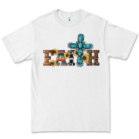 White western gemstone cross faith Premium Tee - Artiststas