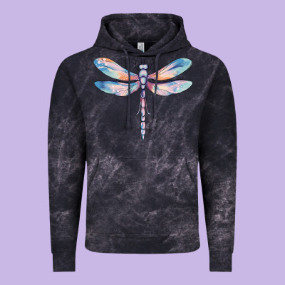 Dragonfly Vintage Hoodie Designed By Maliassmallbusiness