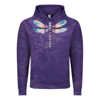 Cloud Purple dragonfly Vintage Hoodie - MaliasSmallBusiness