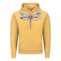 Vintage Mustard dragonfly Vintage Hoodie - MaliasSmallBusiness