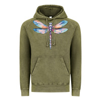 Vintage Olive dragonfly Vintage Hoodie - MaliasSmallBusiness