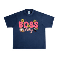 Navy boss lady Urban Heavy Tee - MaliasSmallBusiness