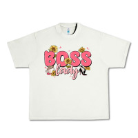 Pistachio boss lady Urban Heavy Tee - MaliasSmallBusiness